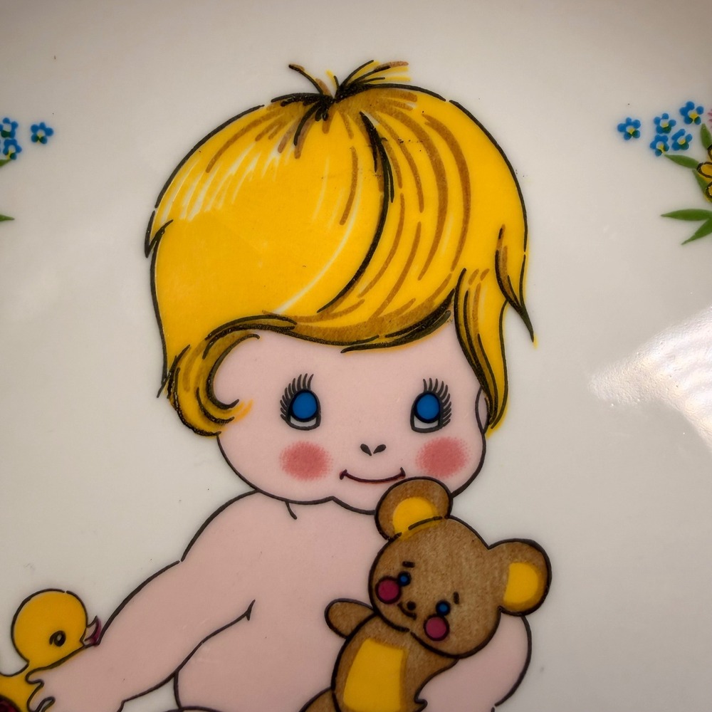 Vintage 1974 Chadwick-Miller Baby Teddy Bear Decorative Plate Japan 7.5 Inch - Picture 4 of 7